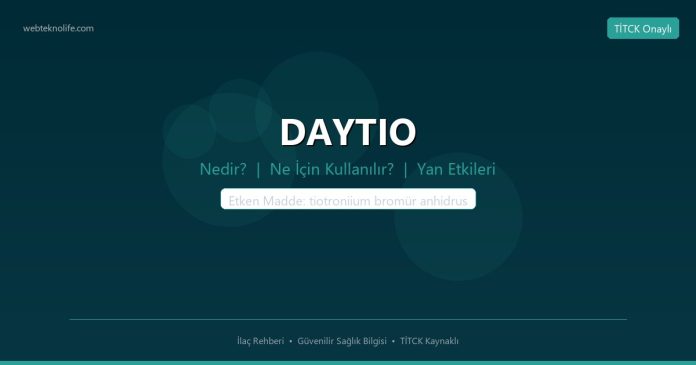 DAYTIO nedir ne işe yarar - ilaç bilgisi