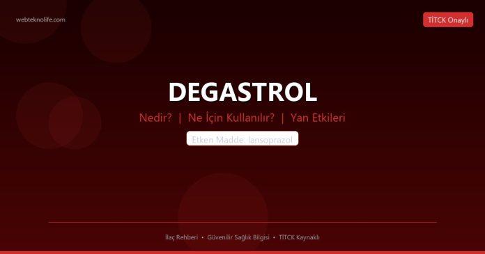 DEGASTROL nedir ne işe yarar - ilaç bilgisi