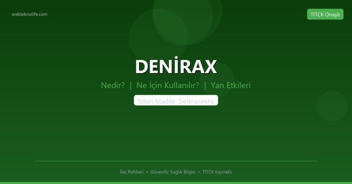 DENİRAX nedir ne işe yarar - ilaç bilgisi