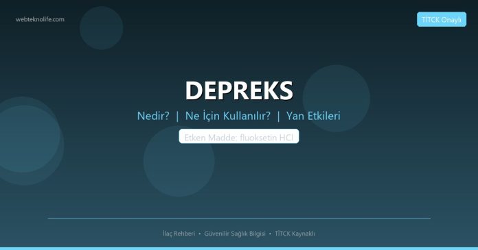 DEPREKS nedir ne işe yarar - ilaç bilgisi