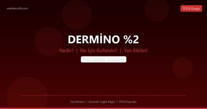DERMİNO %2 nedir ne işe yarar - ilaç bilgisi