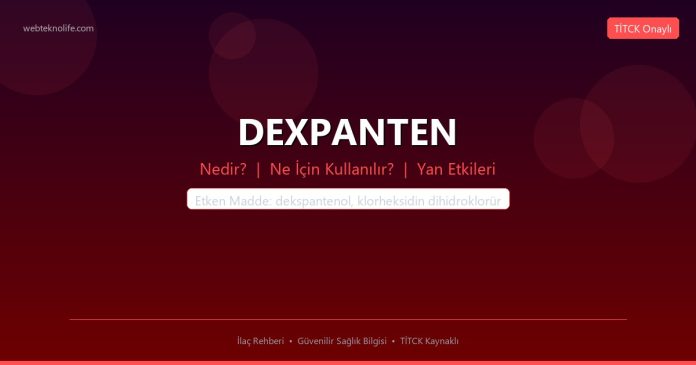 DEXPANTEN nedir ne işe yarar - ilaç bilgisi