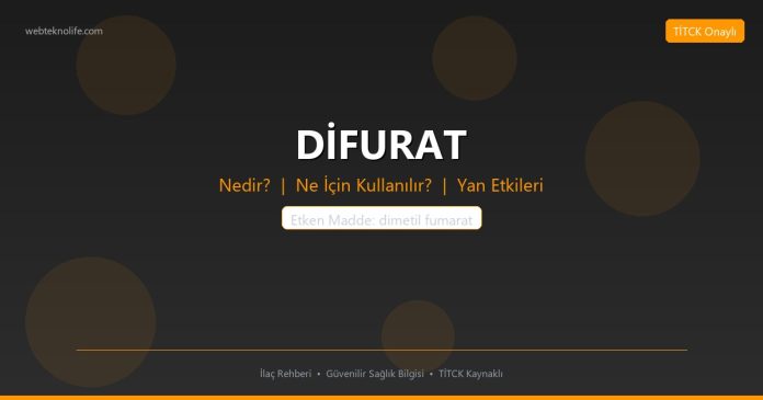 DİFURAT nedir ne işe yarar - ilaç bilgisi