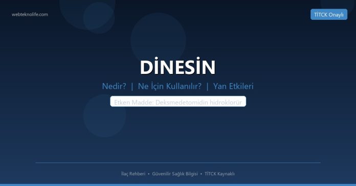 DİNESİN nedir ne işe yarar - ilaç bilgisi