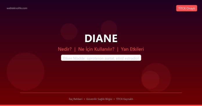 DIANE nedir ne işe yarar - ilaç bilgisi