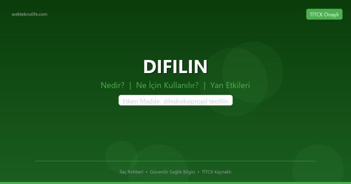 DIFILIN nedir ne işe yarar - ilaç bilgisi