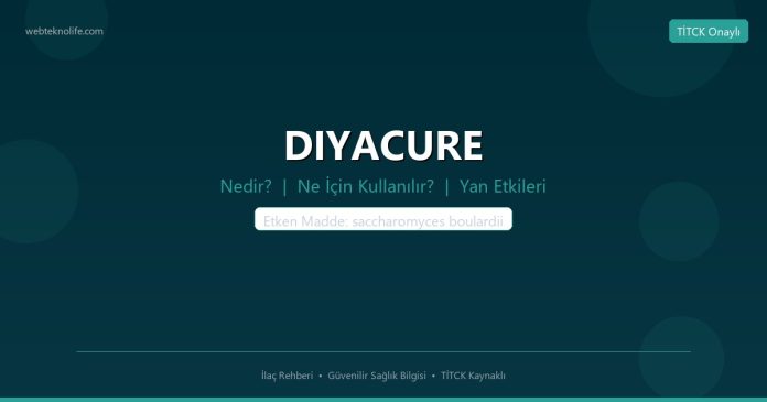 DIYACURE nedir ne işe yarar - ilaç bilgisi
