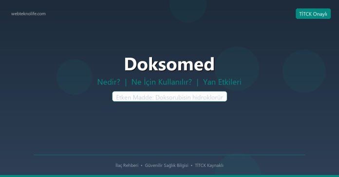Doksomed nedir ne işe yarar - ilaç bilgisi