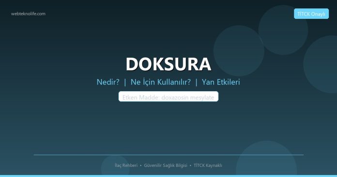 DOKSURA nedir ne işe yarar - ilaç bilgisi