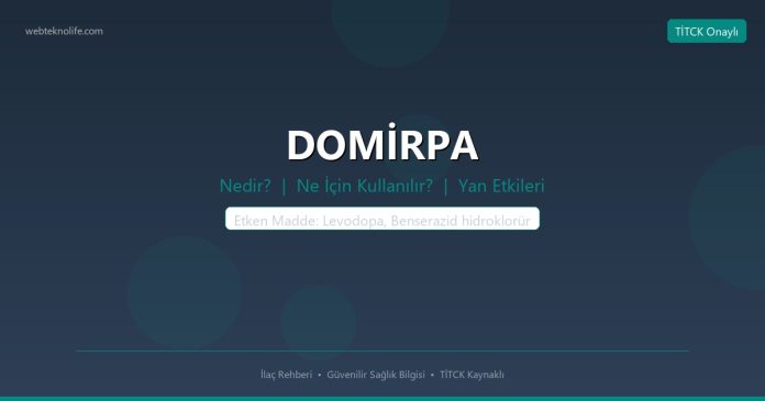 DOMİRPA nedir ne işe yarar - ilaç bilgisi
