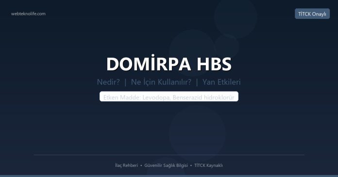 DOMİRPA HBS nedir ne işe yarar - ilaç bilgisi