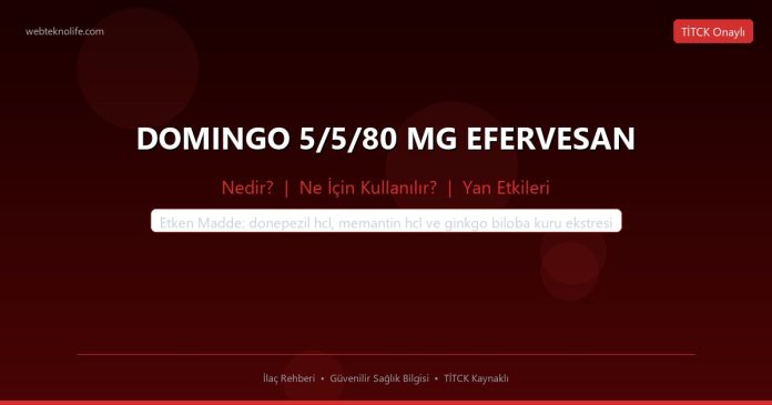 DOMINGO 5/5/80 MG EFERVESAN nedir ne işe yarar - ilaç bilgisi