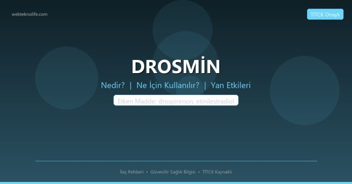 DROSMİN nedir ne işe yarar - ilaç bilgisi