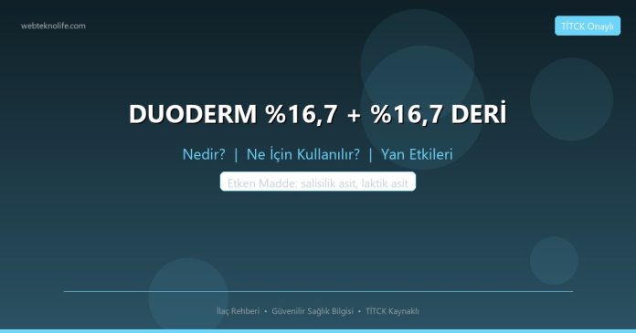 DUODERM ,7 + ,7 DERİ nedir ne işe yarar - ilaç bilgisi