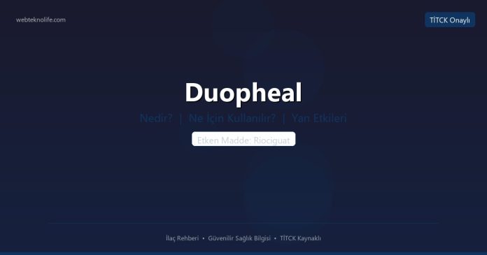 Duopheal nedir ne işe yarar - ilaç bilgisi