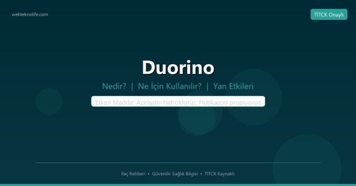 Duorino nedir ne işe yarar - ilaç bilgisi