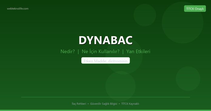 DYNABAC nedir ne işe yarar - ilaç bilgisi