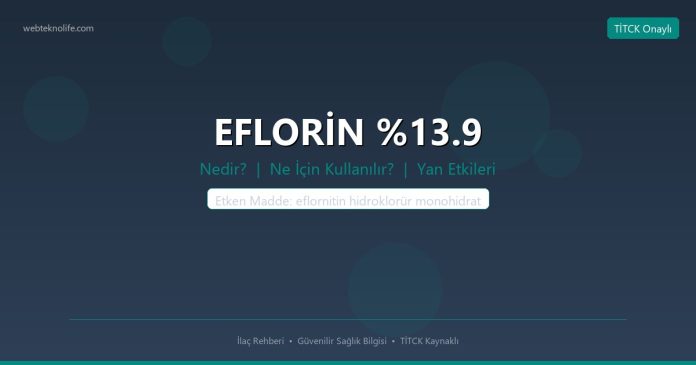 EFLORİN .9 nedir ne işe yarar - ilaç bilgisi