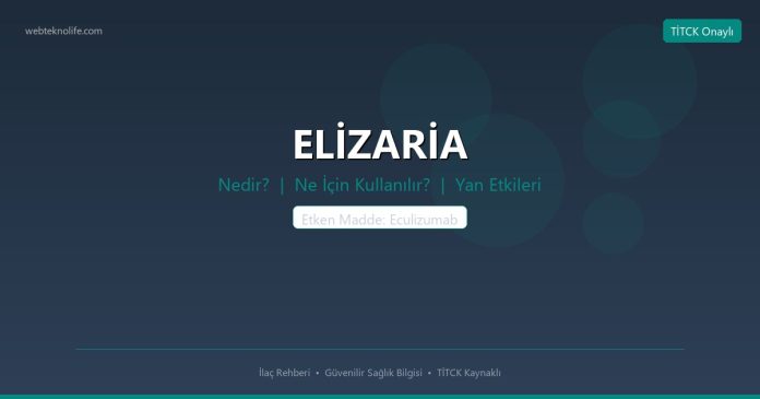 ELİZARİA nedir ne işe yarar - ilaç bilgisi