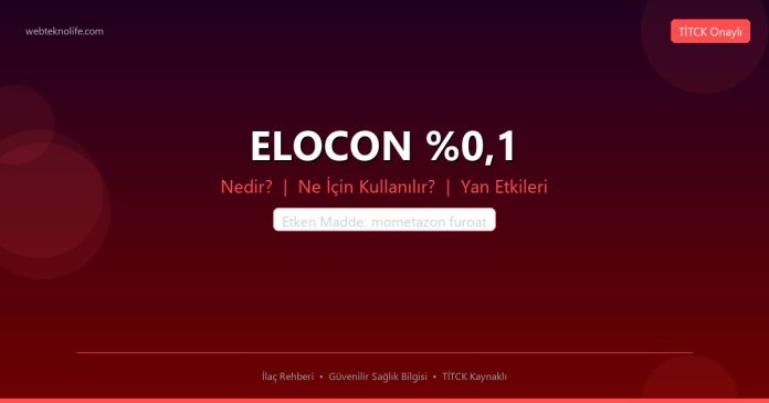 ELOCON %0,1 nedir ne işe yarar - ilaç bilgisi