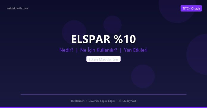 ELSPAR nedir ne işe yarar - ilaç bilgisi