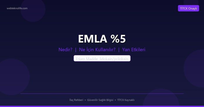 EMLA %5 nedir ne işe yarar - ilaç bilgisi