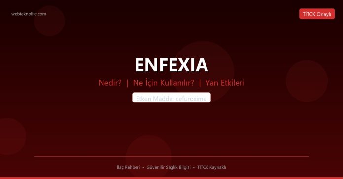 ENFEXIA nedir ne işe yarar - ilaç bilgisi