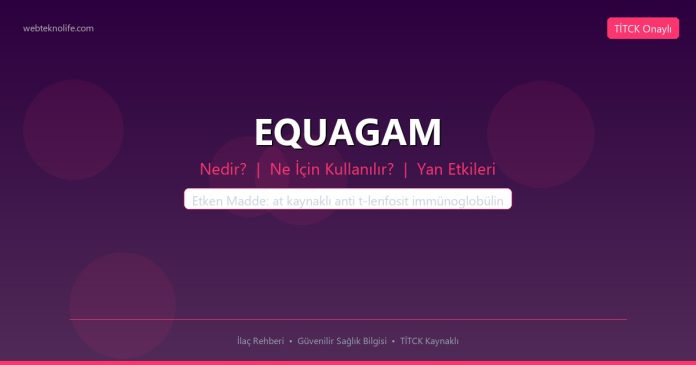 EQUAGAM nedir ne işe yarar - ilaç bilgisi