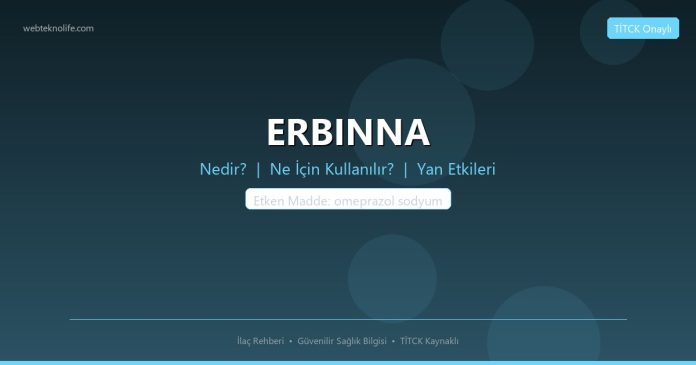 ERBINNA nedir ne işe yarar - ilaç bilgisi