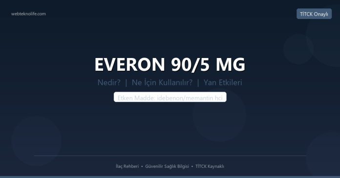 EVERON 90/5 MG nedir ne işe yarar - ilaç bilgisi