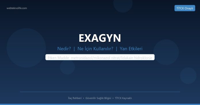 EXAGYN nedir ne işe yarar - ilaç bilgisi