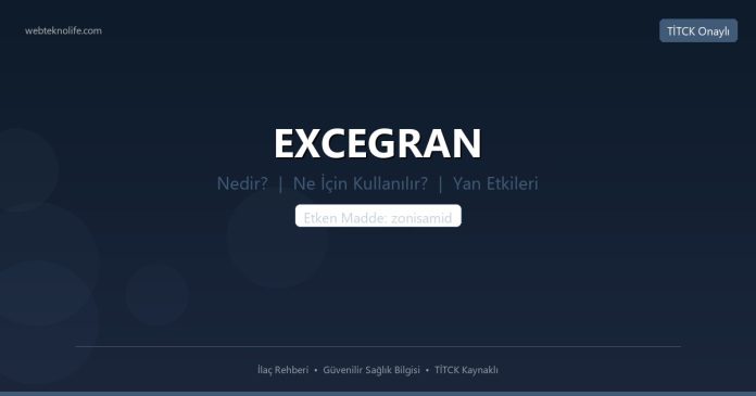 EXCEGRAN nedir ne işe yarar - ilaç bilgisi