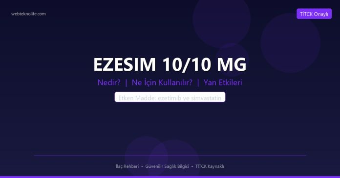 EZESIM 10/10 MG nedir ne işe yarar - ilaç bilgisi