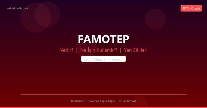 FAMOTEP nedir ne işe yarar - ilaç bilgisi