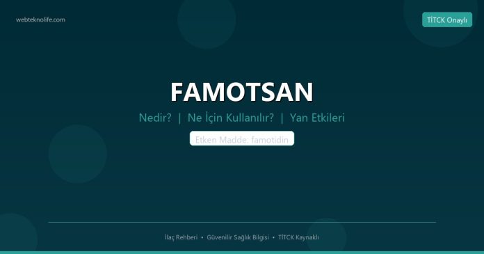 FAMOTSAN nedir ne işe yarar - ilaç bilgisi