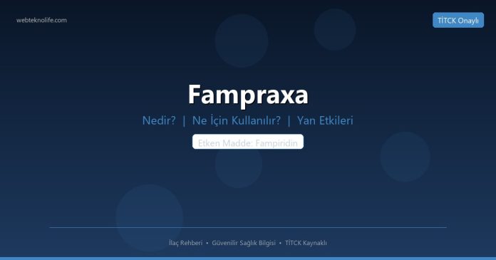 Fampraxa nedir ne işe yarar - ilaç bilgisi