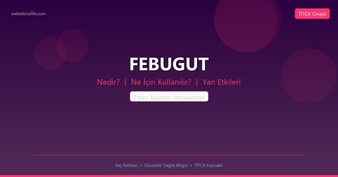FEBUGUT nedir ne işe yarar - ilaç bilgisi