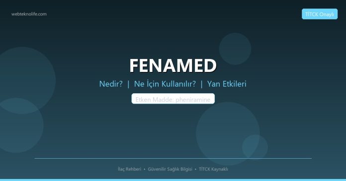 FENAMED nedir ne işe yarar - ilaç bilgisi