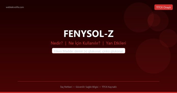 FENYSOL-Z nedir ne işe yarar - ilaç bilgisi