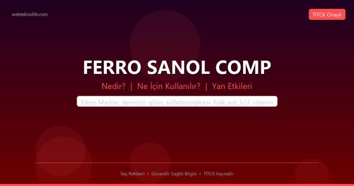 FERRO SANOL COMP nedir ne işe yarar - ilaç bilgisi