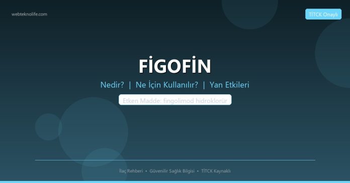 FİGOFİN nedir ne işe yarar - ilaç bilgisi