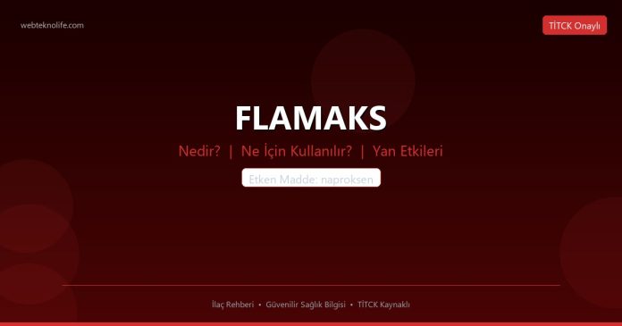 FLAMAKS nedir ne işe yarar - ilaç bilgisi