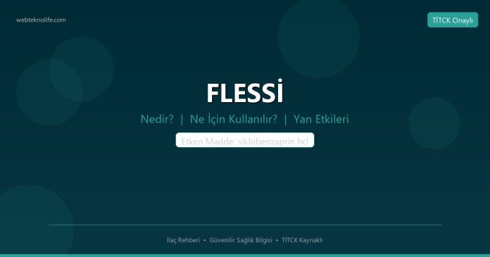 FLESSİ nedir ne işe yarar - ilaç bilgisi