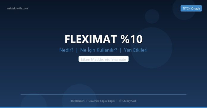 FLEXIMAT nedir ne işe yarar - ilaç bilgisi