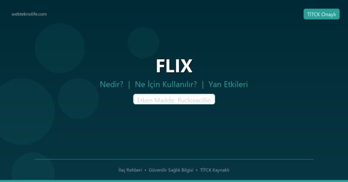 FLIX nedir ne işe yarar - ilaç bilgisi