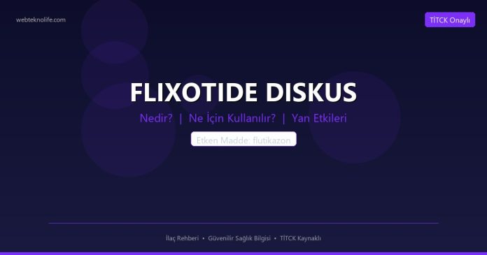 FLIXOTIDE DISKUS nedir ne işe yarar - ilaç bilgisi