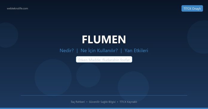 FLUMEN nedir ne işe yarar - ilaç bilgisi