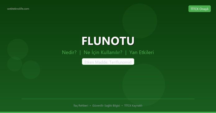 FLUNOTU nedir ne işe yarar - ilaç bilgisi
