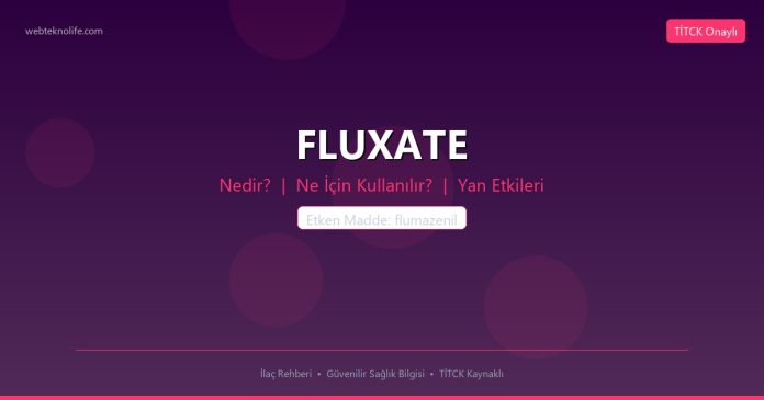 FLUXATE nedir ne işe yarar - ilaç bilgisi