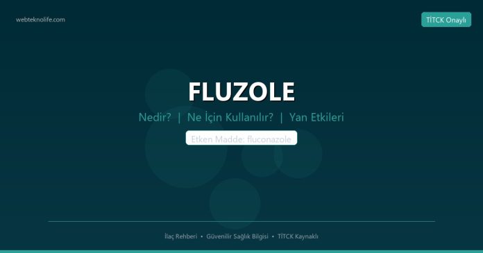 FLUZOLE nedir ne işe yarar - ilaç bilgisi